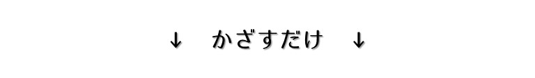 かざすだけ